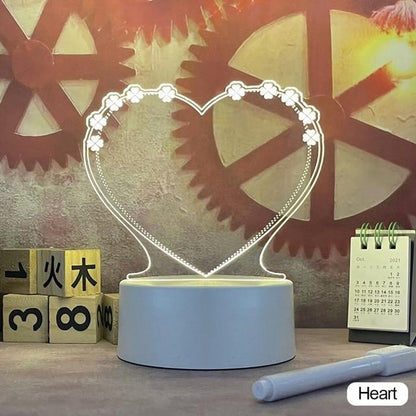 💡📝 Creative LED Note Board Night Light – With Pen! 📝💡