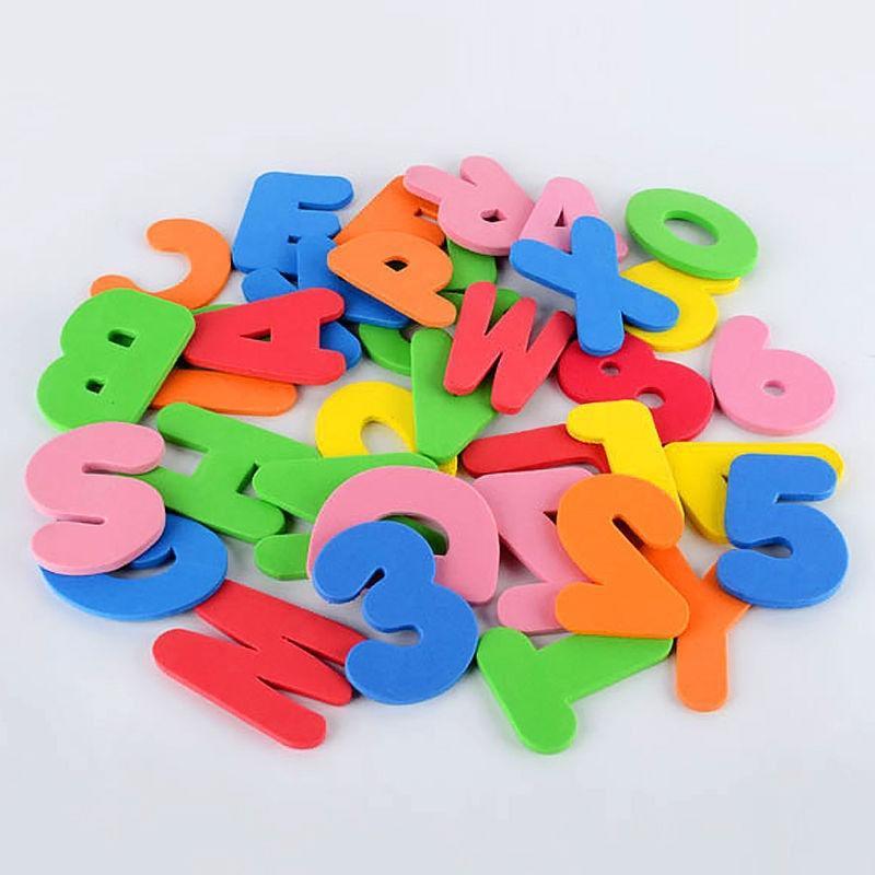 🛁 Bath Time Fun - 36pc Foam Letters & Numbers Floating Bath Toys 🛁
