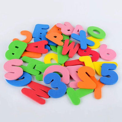 🛁 Bath Time Fun - 36pc Foam Letters & Numbers Floating Bath Toys 🛁
