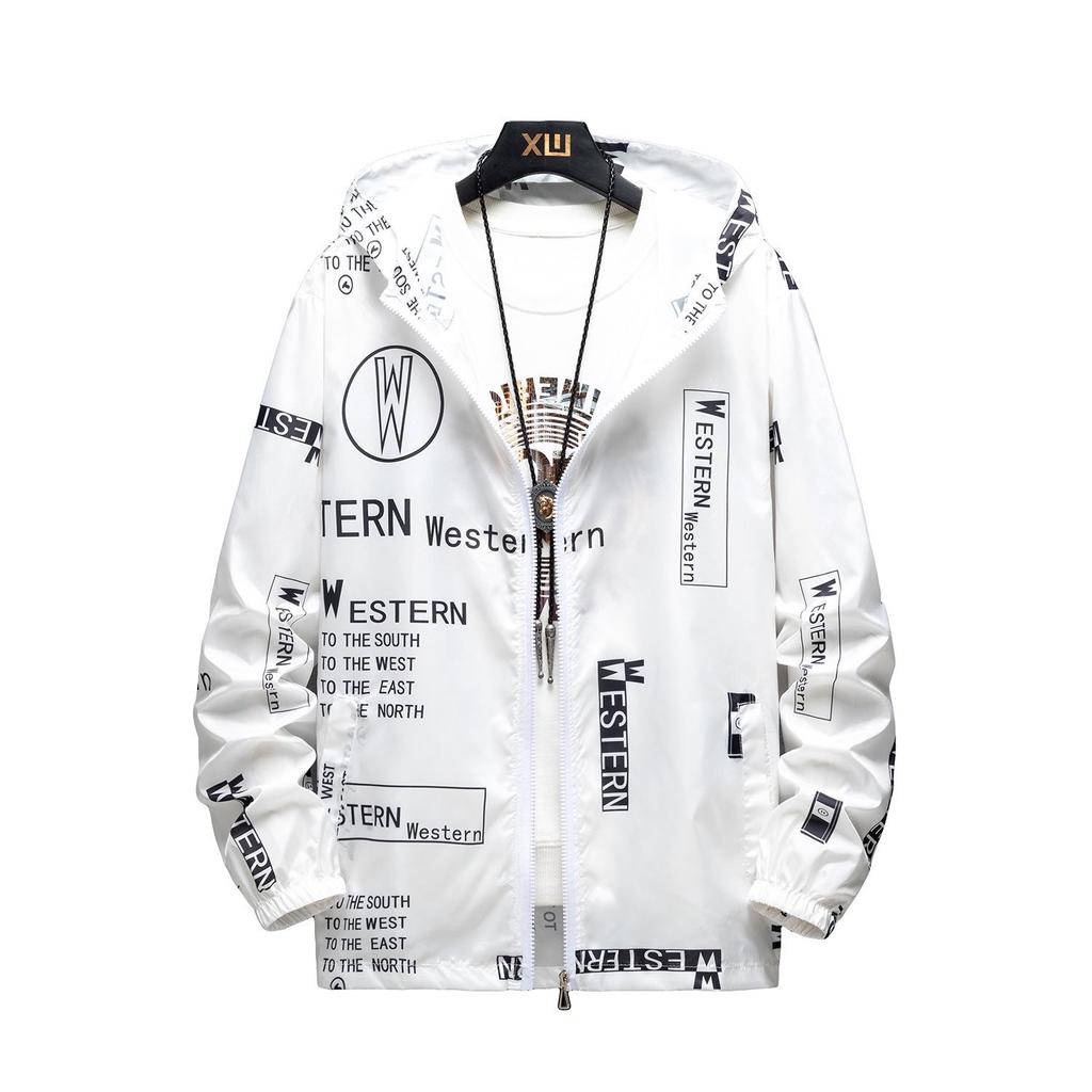 🌧️ Men's Breathable Printed Lightweight Outdoor Rain Jacket