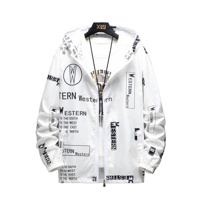 🌧️ Men's Breathable Printed Lightweight Outdoor Rain Jacket 🌧️