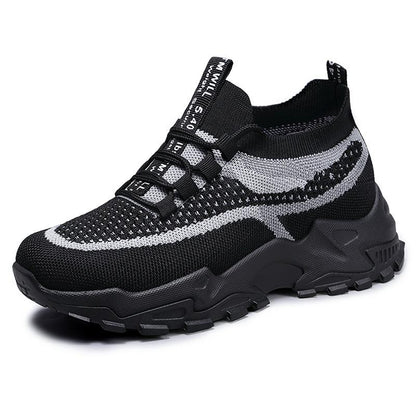 👟 Ladies Breathable Mesh Platform Trainers 👟