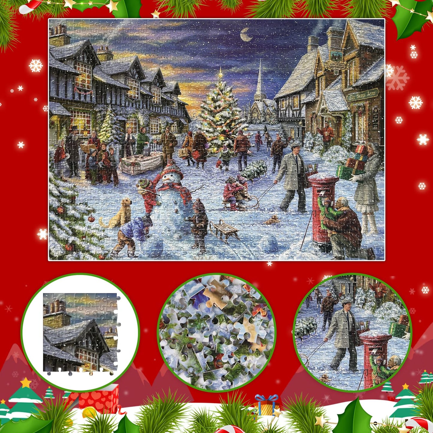🎄🧩 Christmas Jigsaw Puzzle Advent Calendar – 24 Boxes 🧩🎄