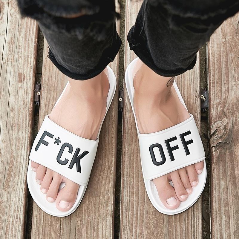 Unisex Fu*k Off Sliders