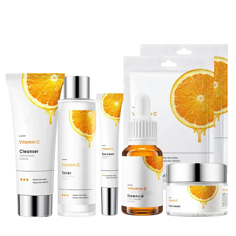 7pc Vitamin C Serum for Face Skincare Set