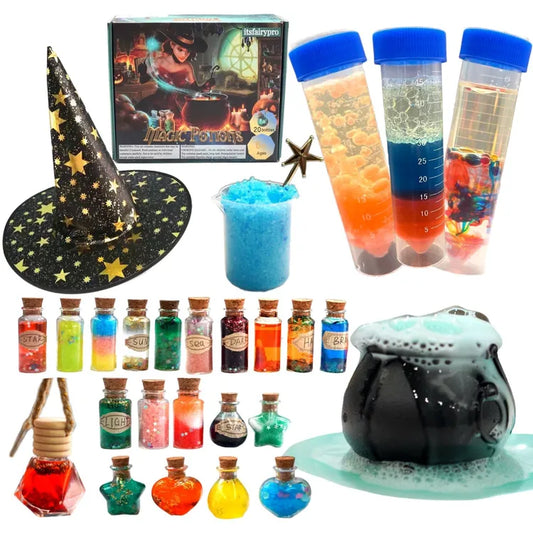 Potion Making Kit for Kids with 50+ Mixes, Hat, Bottles & Magic Accessories