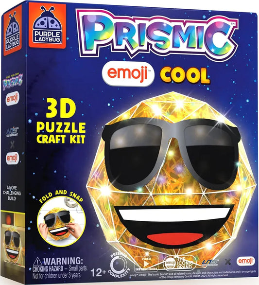 Emoji Cool 3D Puzzle Craft Kit Light-Up Night Light