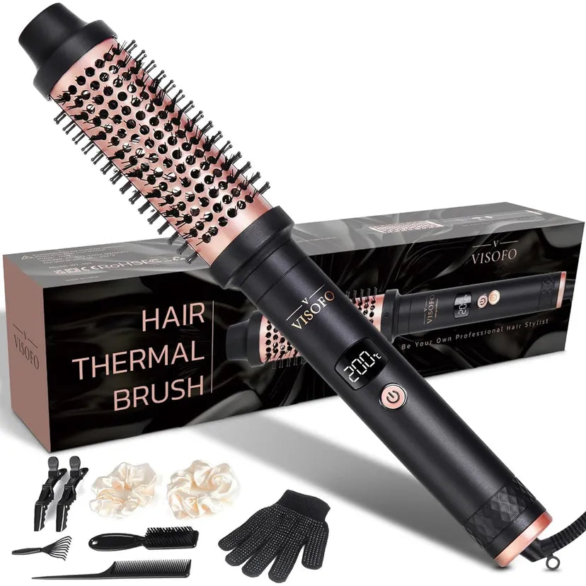Thermal Brush Heated Round Curling Iron