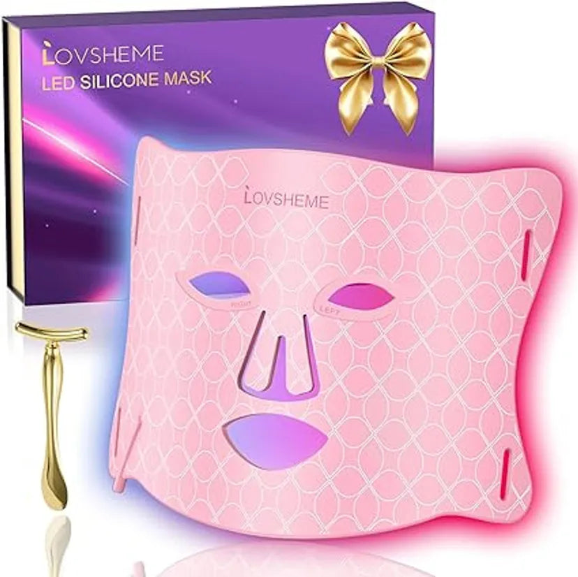 LED Face Mask - Red Light Therapy Mask for Acne, Wrinkles, and Skin Rejuvenation