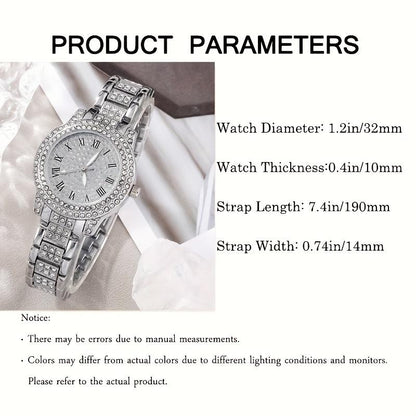 💎✨ 6pc Luxury Women’s Watch & Jewellery Gift Set ✨⌚