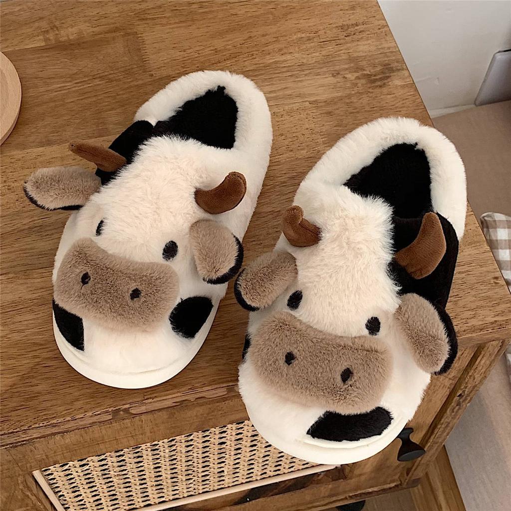 🐄 Unisex Cute Cow Head Slippers