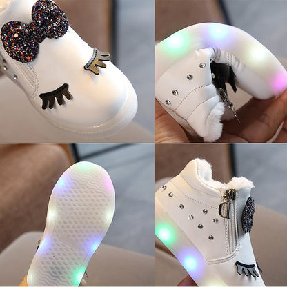 🤍 Children's Light Up White Boots 🤍