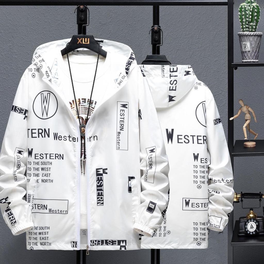 🌧️ Men's Breathable Printed Lightweight Outdoor Rain Jacket
