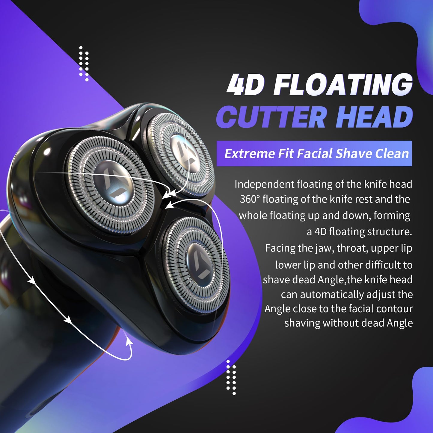 Electric Razor for Men Wet & Dry - Black Mocha