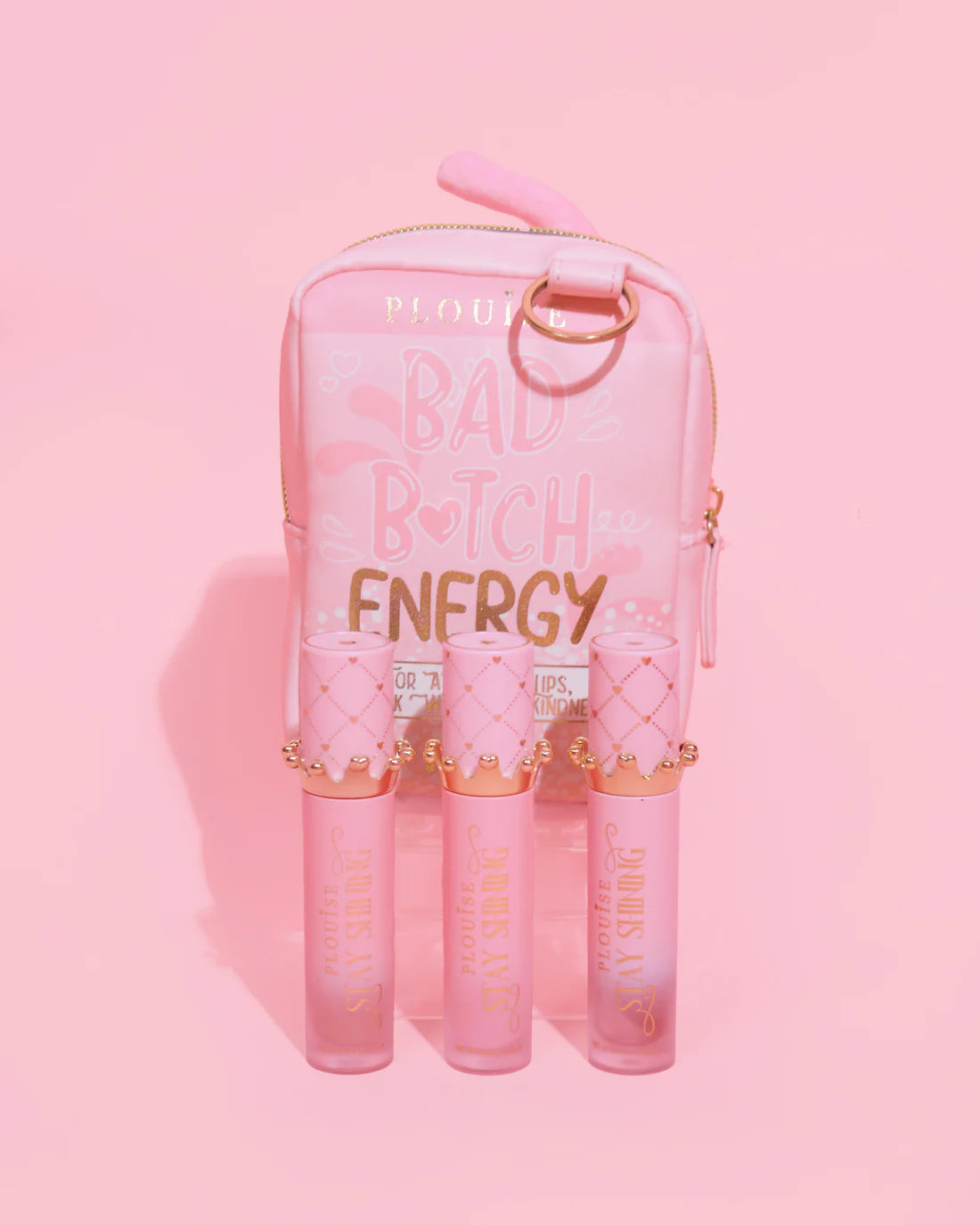 Gloss Boss Stay Shining Lip Oil Trio & Bag - Worth £54 (Multiple Options Available!)