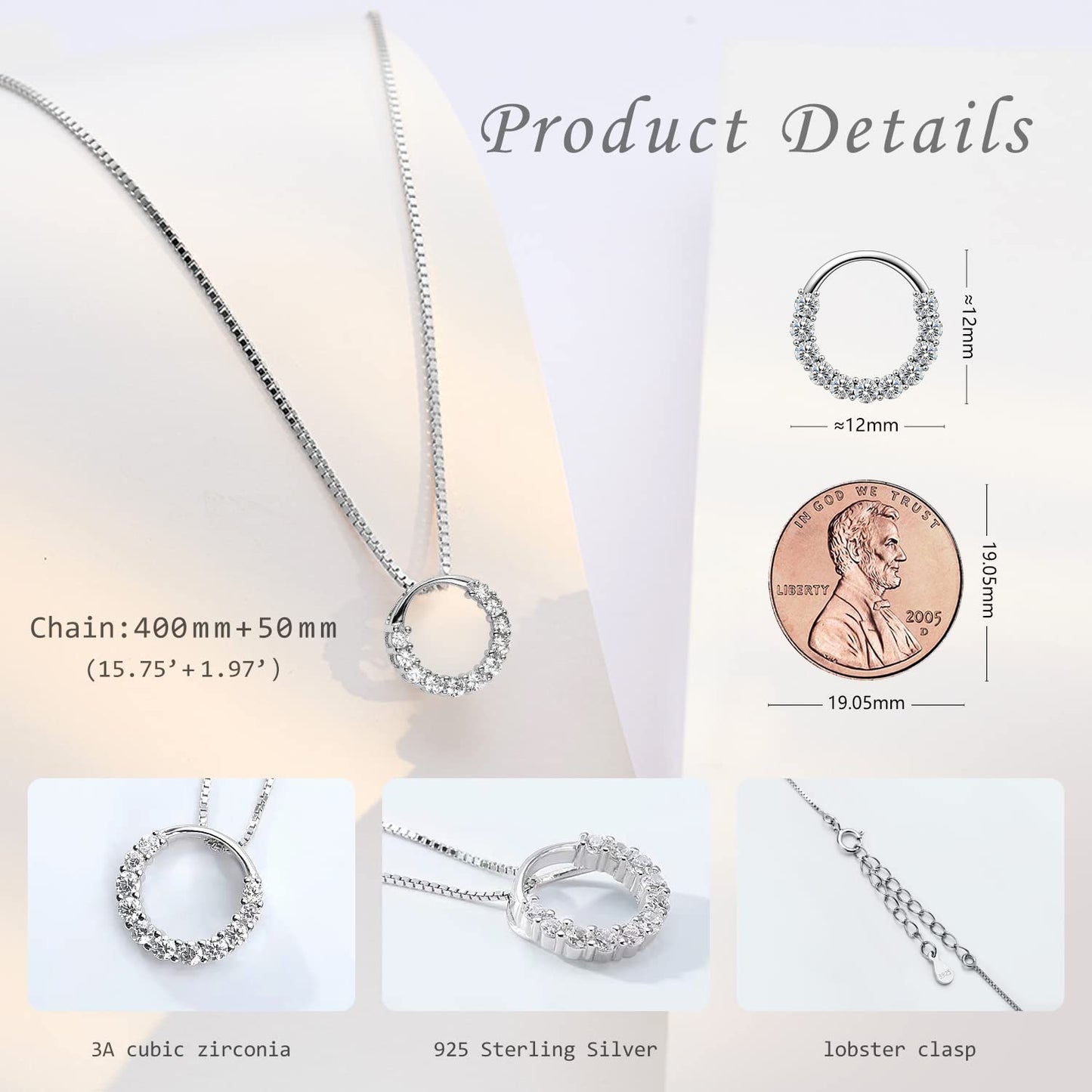 Sterling Silver 925 Pendant Necklace