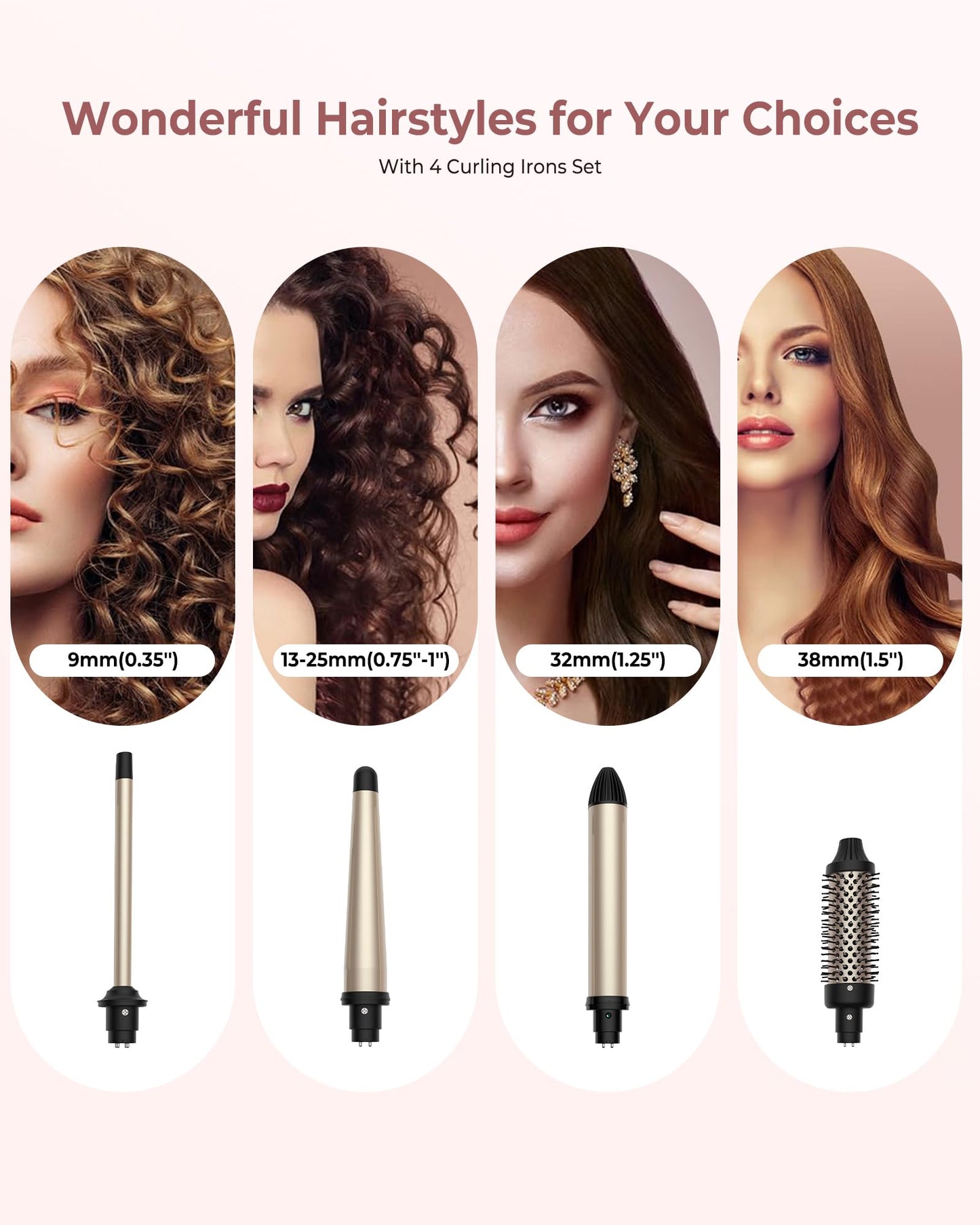 4 in 1 Hot Hair Brush Set