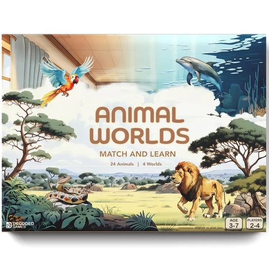 Animal Worlds Matching Game