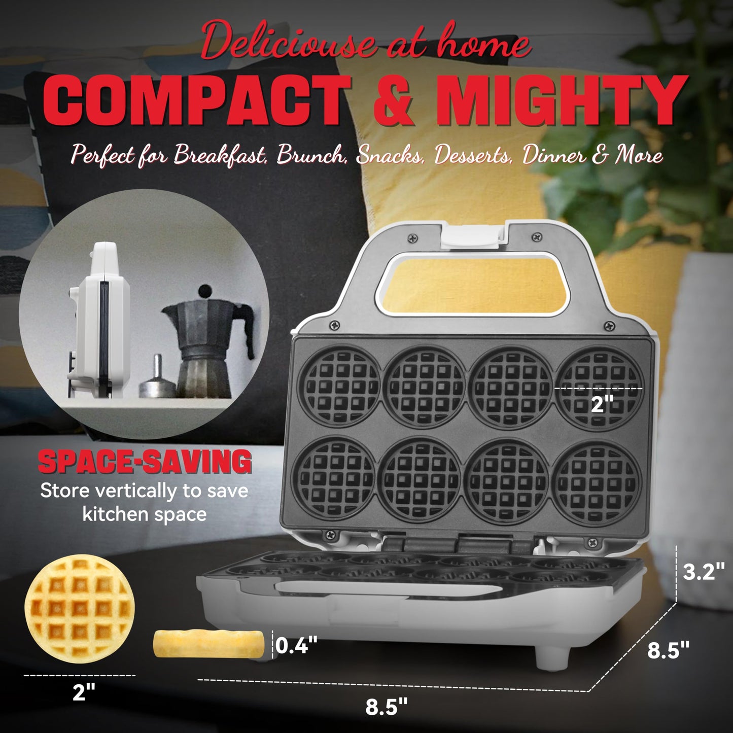 Mini Waffle Maker Machine