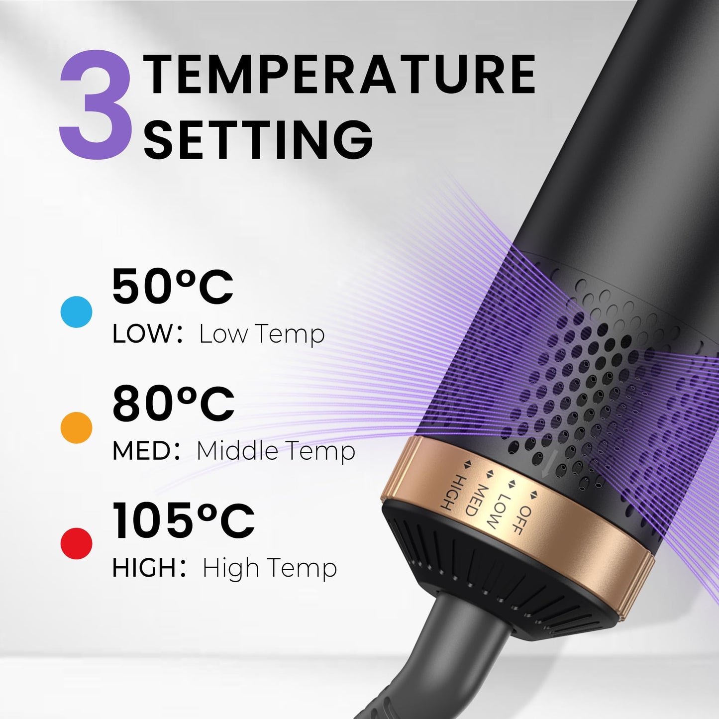 5 in 1 Hot Air Hair Styler Blow Dryer Brush