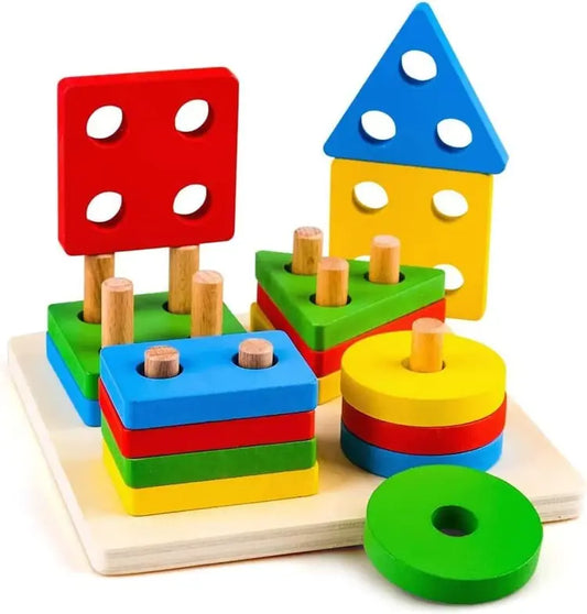 16pc Wooden Montessori Toy