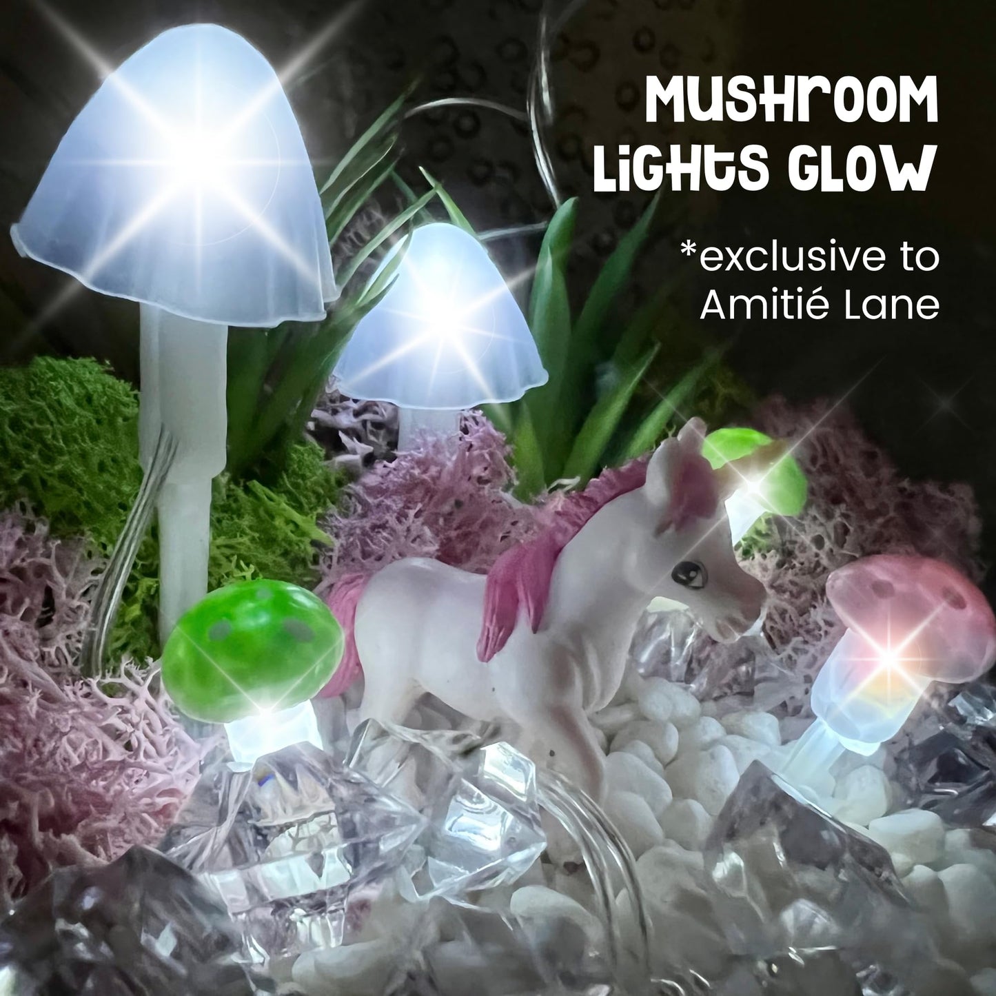 🦄✨ Light-Up Unicorn Terrarium Kit for Kids ✨🦄