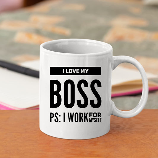☕ I Love My Boss Mug – Funny Entrepreneur Gift ☕