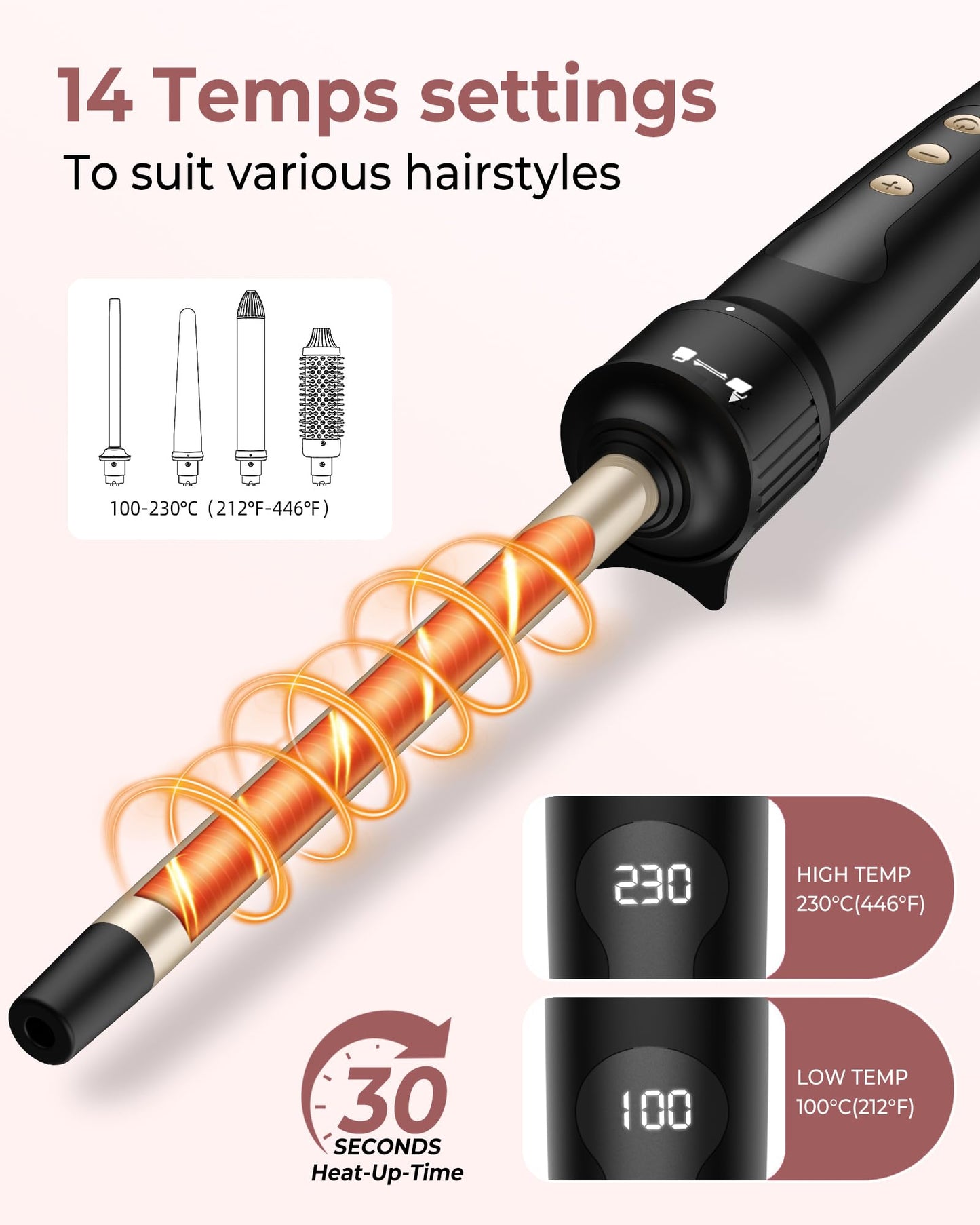 4 in 1 Hot Hair Brush Set