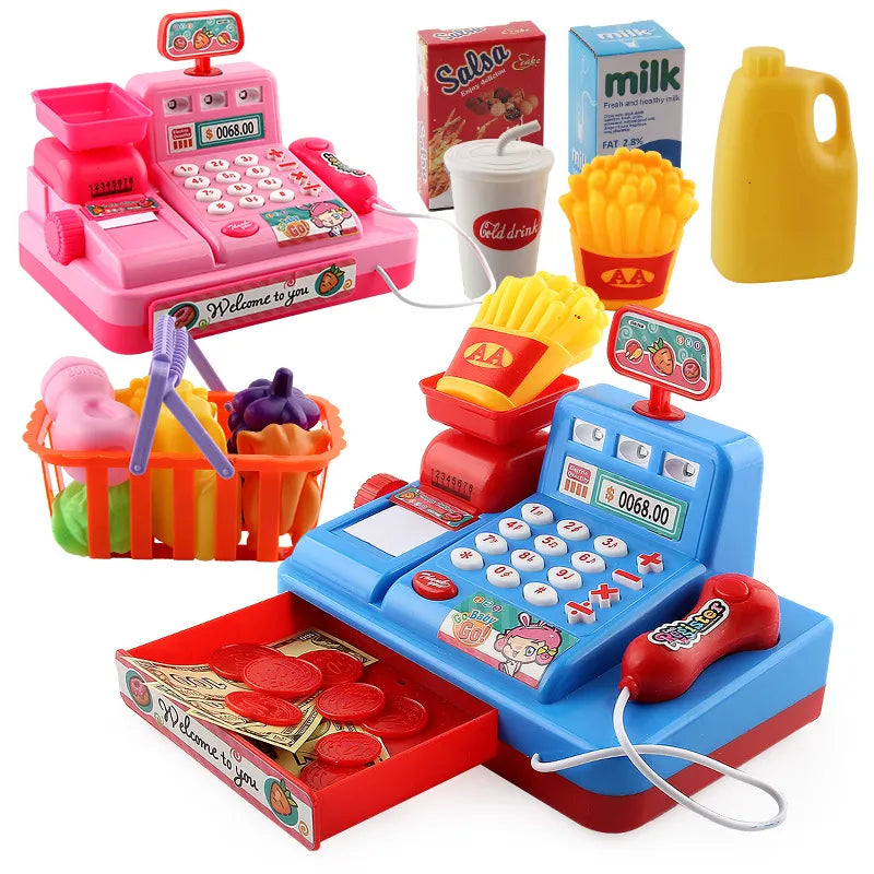 🛒✨ Kid’s Play Pretend Till & Accessories Set ✨🛒
