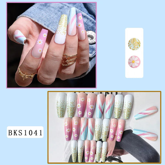 Bks1041 Sunflower Nail Tip|Jelly Gum