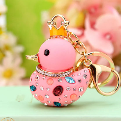 ✨🦆 Sparkly Diamante Rubber Ducky Bag Charm & Keyrings (Multiple Colour Choices!) 🦆✨