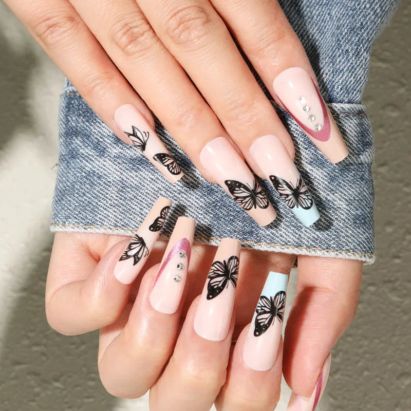 Bks1027 Butterfly Nail Tip [Jelly Glue]]