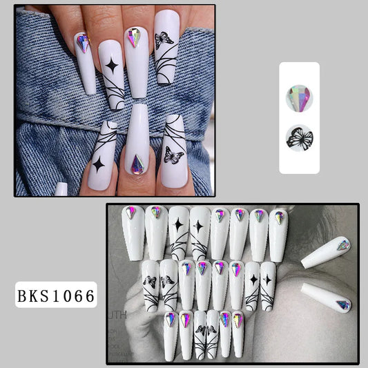 Bks1066 Butterfly Nail Tip [Jelly Glue]]