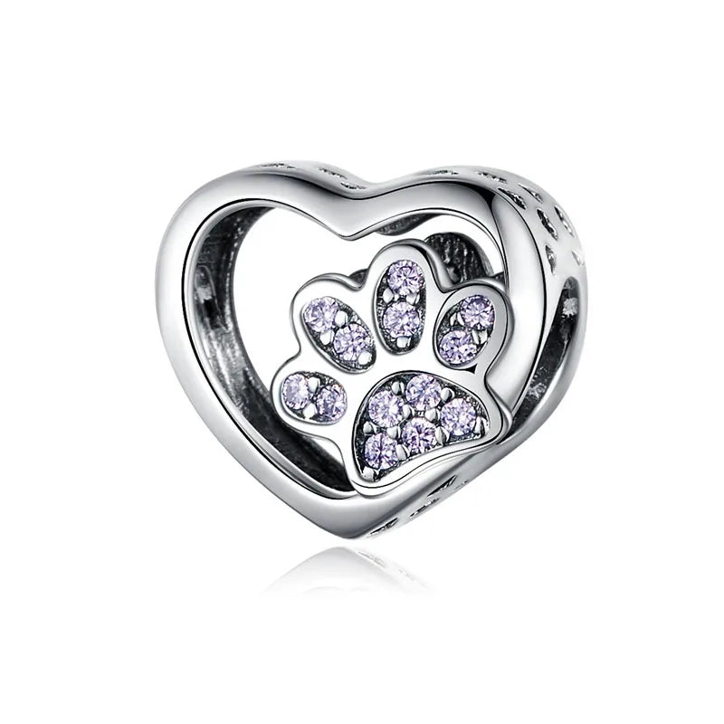 💖🐾 Paw Print Alloy Shaped Charm 🐾💖