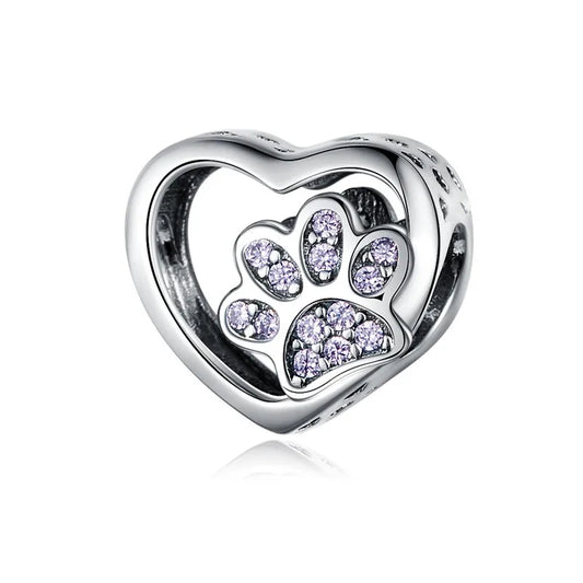 💖🐾 Paw Print Alloy Shaped Charm 🐾💖