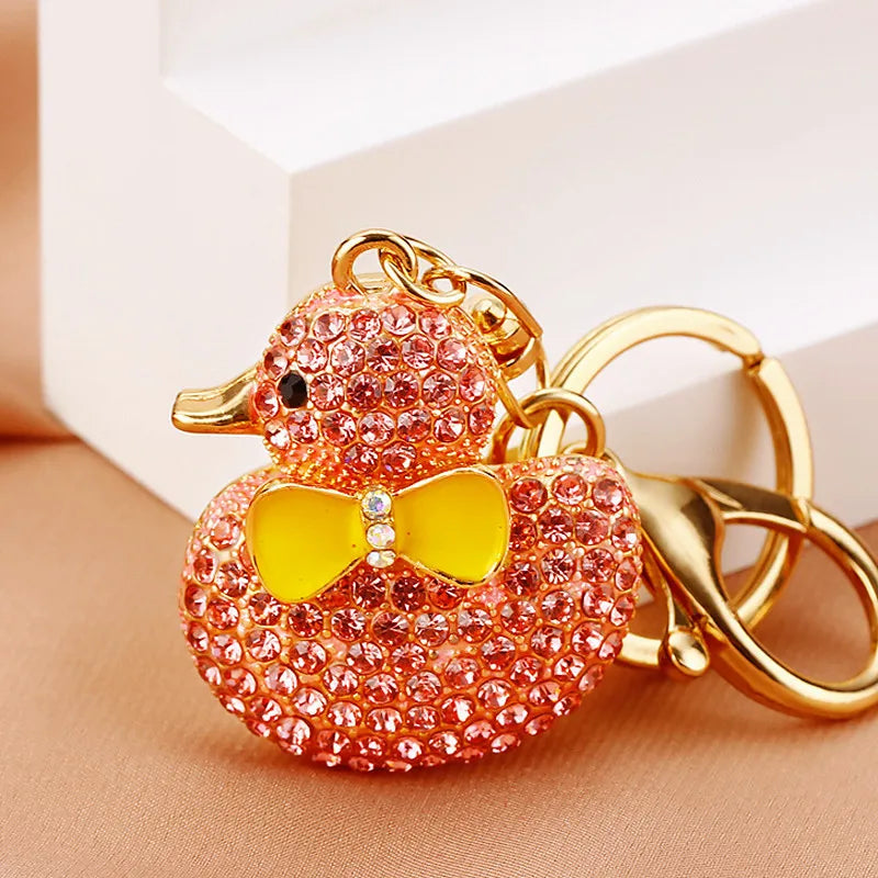 ✨🦆 Sparkly Diamante Rubber Ducky Bag Charm & Keyrings (Multiple Colour Choices!) 🦆✨
