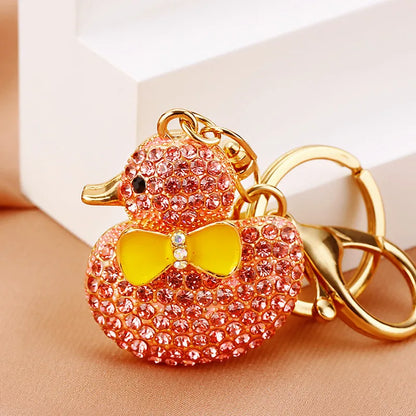 ✨🦆 Sparkly Diamante Rubber Ducky Bag Charm & Keyrings (Multiple Colour Choices!) 🦆✨