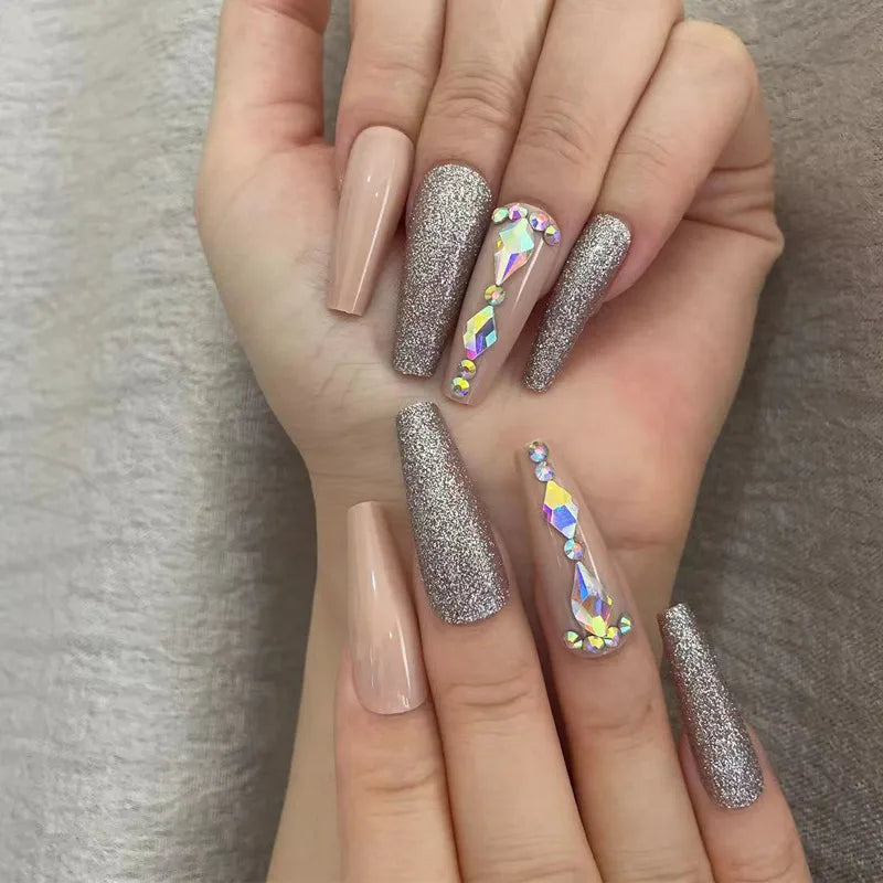 M107 Glitter Colorful Crystals Wear Armor