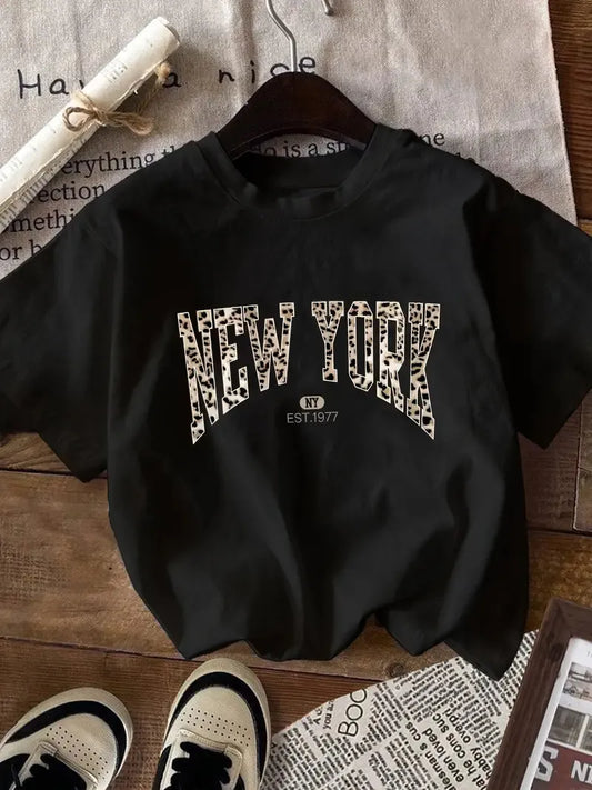 🗽 Leopard Print New York T-Shirt 🗽