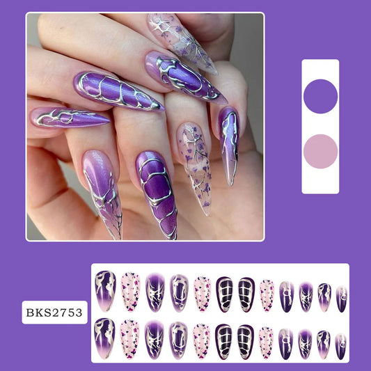 Bks2753 Purple Flowers|Jelly Glue