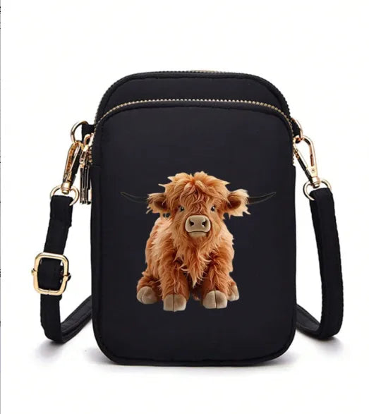 🧸🐮 Highland Cow Bag Teddy 🐮🧸