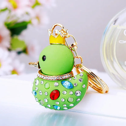 ✨🦆 Sparkly Diamante Rubber Ducky Bag Charm & Keyrings (Multiple Colour Choices!) 🦆✨