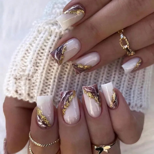 Lf686 Wear Armor Blooming Nail Tip|Jelly Glue