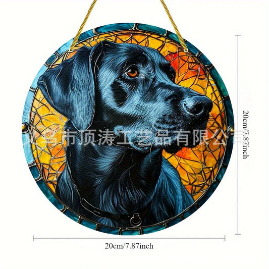 🐶🖤 20*20 Black Labrador 2D Acrylic Suncatcher 🖤🐶