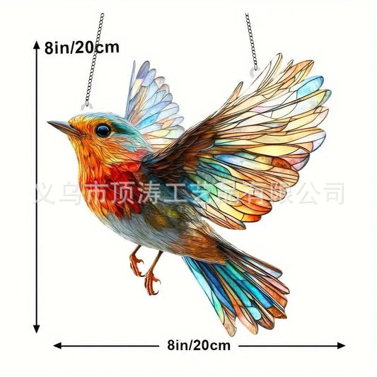 ❤️ 20*20 Robin in Flight 2D Acrylic Suncatcher ❤️