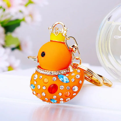 ✨🦆 Sparkly Diamante Rubber Ducky Bag Charm & Keyrings (Multiple Colour Choices!) 🦆✨