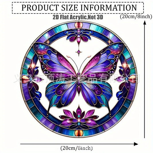 🦋💜 20*20 Purple Butterfly 2D Acrylic Suncatcher 💜🦋