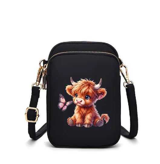 🐮🦋 Highland Cow Bag Butterfly 🦋🐮