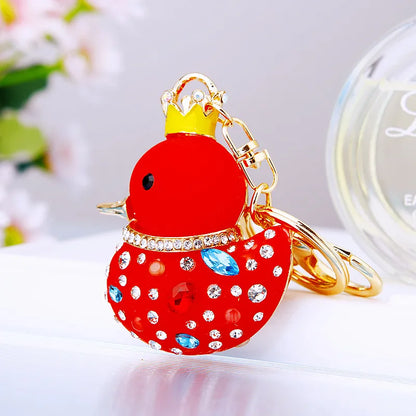 ✨🦆 Sparkly Diamante Rubber Ducky Bag Charm & Keyrings (Multiple Colour Choices!) 🦆✨