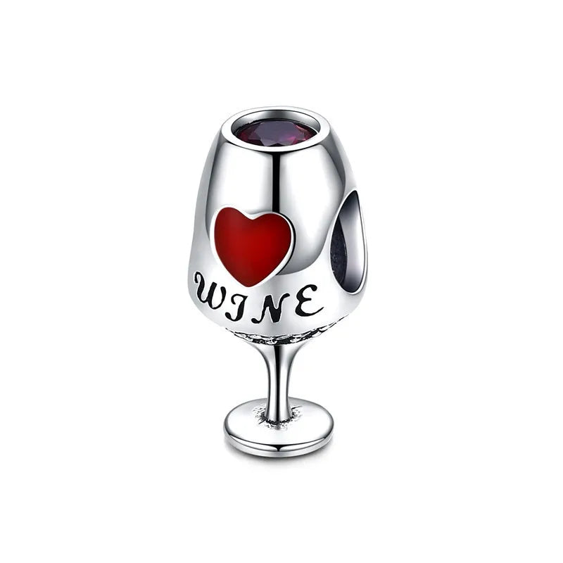 🍷 Wine Alloy Shaped Charm 🍷